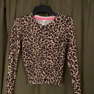 Girls leopard print sweater